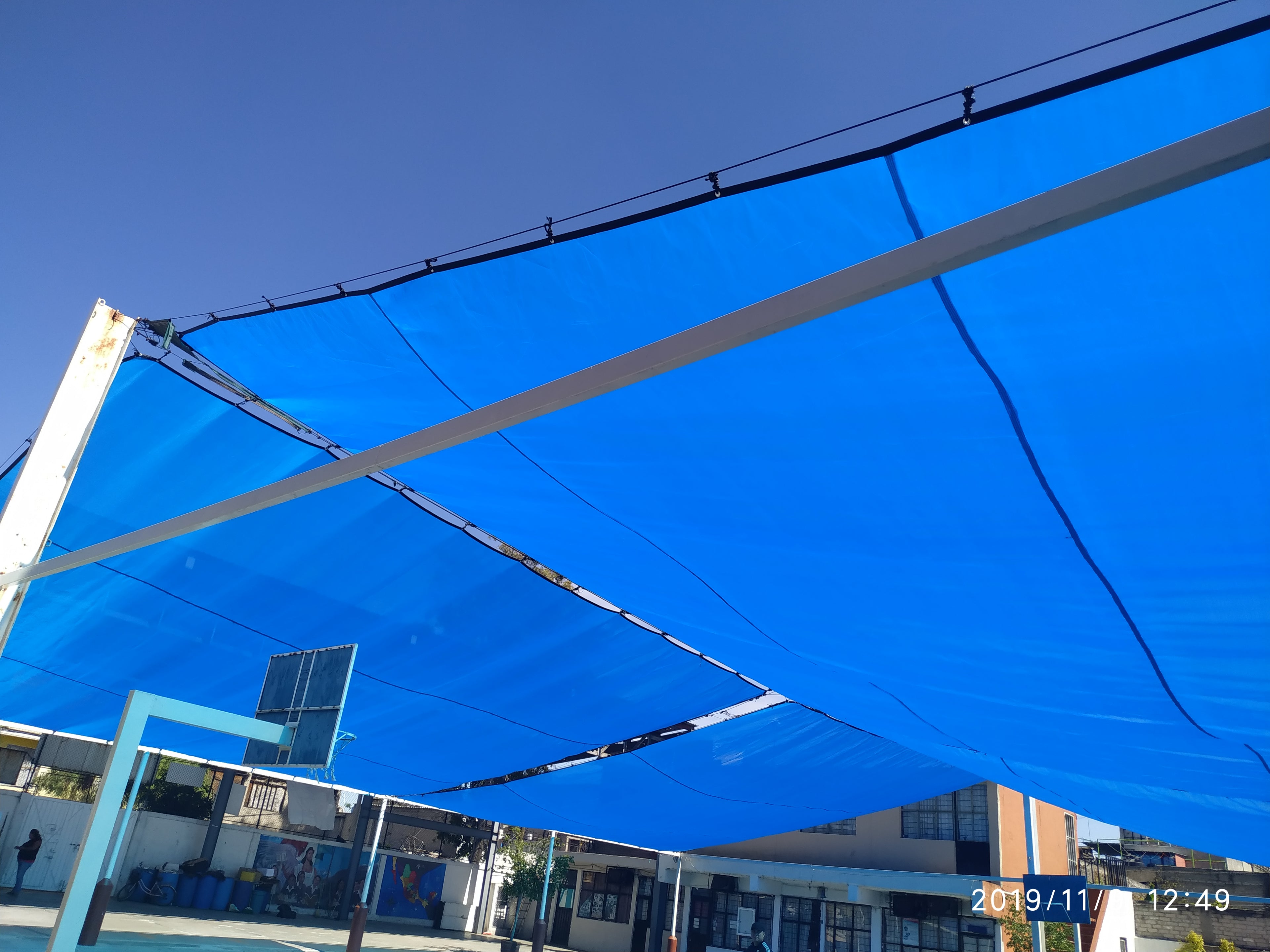 Malla Raschel 90% Azul